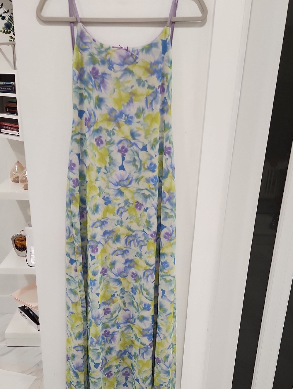 Zara Floral Slip Maxi Skirt - Blue, Lavender & Yellow